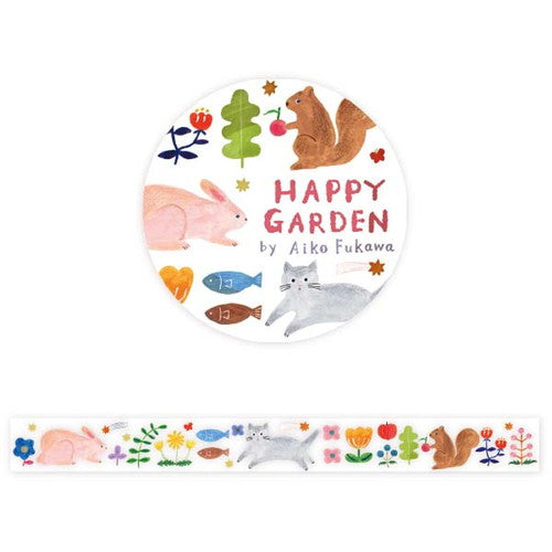 cozycaproducts 透明マスキングテープ 22-750 Aiko Fukawa HAPPY GARDEN