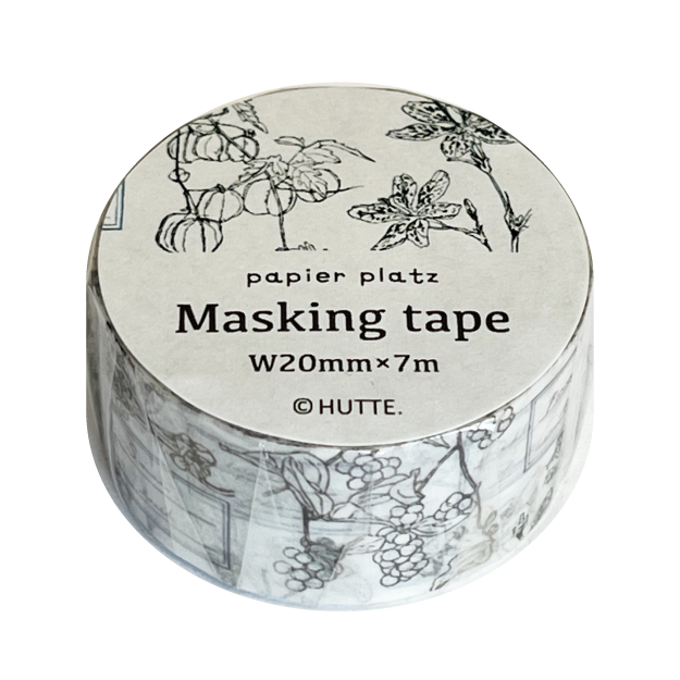 Papier Platz マスキングテープ 37-632 HUTTE(ヒュッテ) 植物図鑑
