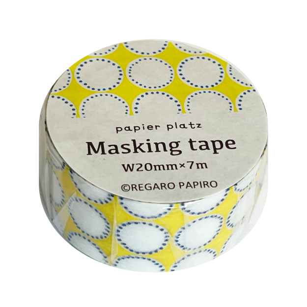 Papier Platz マスキングテープ 37-821 LEGARO PAPIRO ドット(黄)