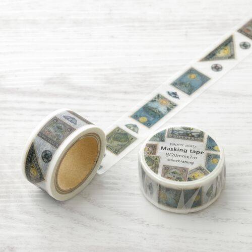 Papier Platz マスキングテープ 37-826 Lin Chia Ning Antique postage stamp