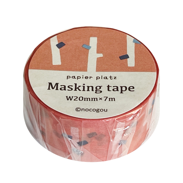 Papier Platz マスキングテープ 37-853 nocogou(ノコゴウ) 小枝/サーモンピンク