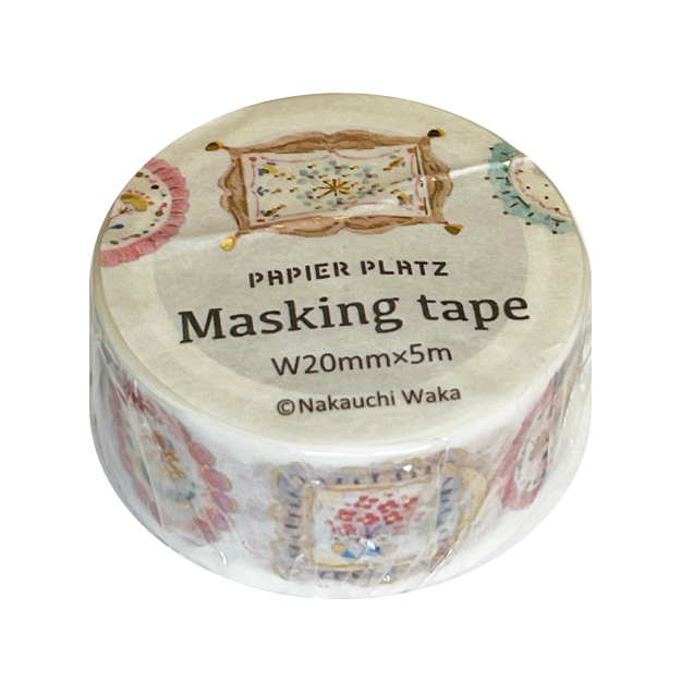 Papier Platz マスキングテープ 37-865 なかうちわか flower label