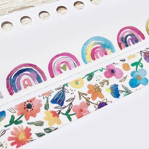 Papier Platz マスキングテープ 52-021 satohom Vivid flower