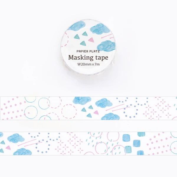 Papier Platz マスキングテープ 52-047 landscape｜手帳 コラージュ