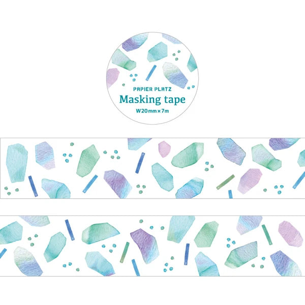 Papier Platz マスキングテープ 52-055 蛍石-Fluorite-