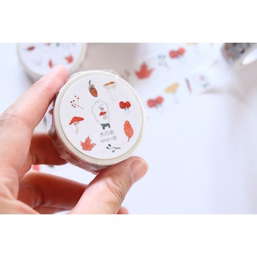 spicaの庭 マスキングテープ 82400 muuちゃんシリーズ 木の実 15mm×10m 【日本製】