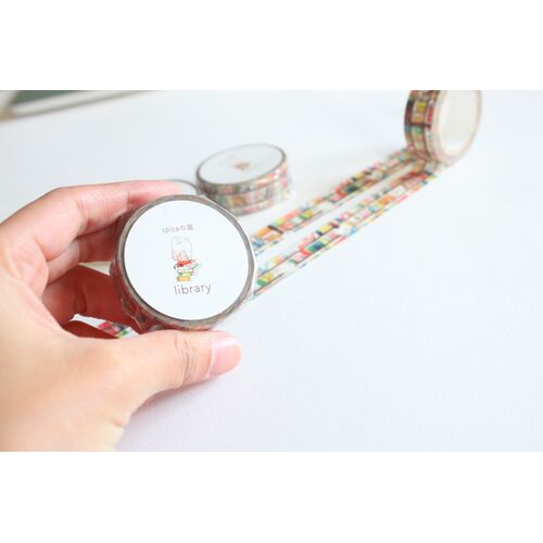 spicaの庭 マスキングテープ 82405 muuちゃんシリーズ library 15mm×10m 【日本製】