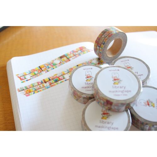 spicaの庭 マスキングテープ 82405 muuちゃんシリーズ library 15mm×10m 【日本製】
