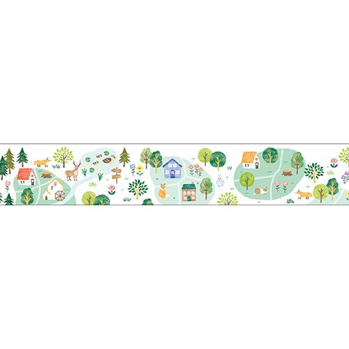 MIND WAVE マスキングテープ 95144 【mori】 こもれびの森【日本製】
