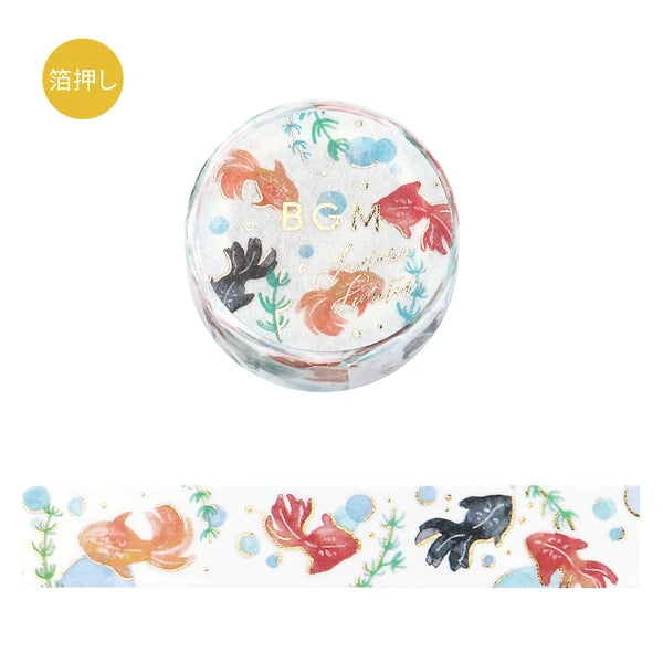 BGM マスキングテープ BM-SPLN051 夏限定 金魚｜金魚 夏 涼しい 手帳