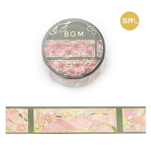 BGMマスキングテープ BM-XDG004 桜限定・ステンドグラス