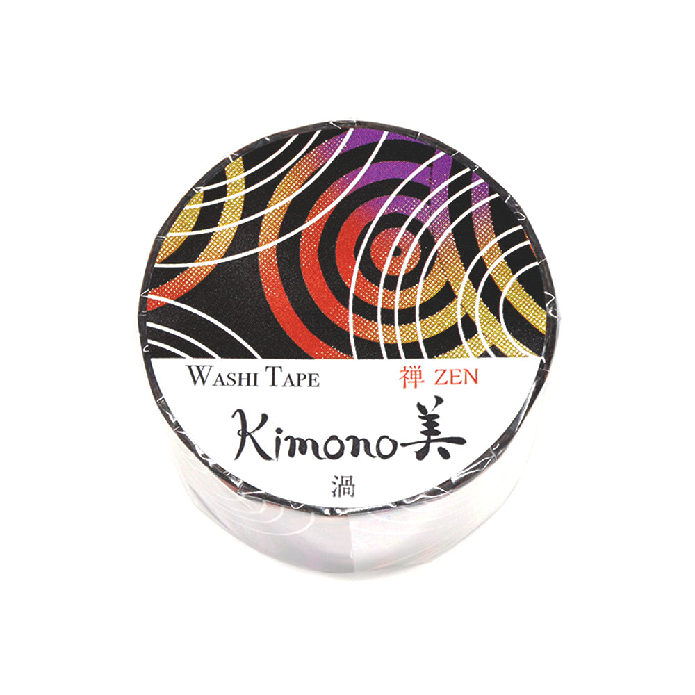 SAIEN マスキングテープ GR-3046 【Kimono美シリーズ 禅】渦 25mm×5m巻き