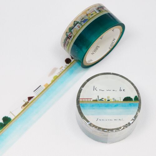 SAIEN クリアマスキングテープ ミシン目付き HR-1008 田村美紀 Kawabe20 20mm×3m巻き