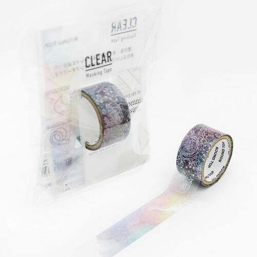 ROUNDTOP クリアマスキングテープ ID-CLMK-006 【insomnia design】 まどろみ 20mm幅