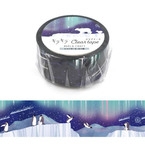 ワールドクラフト クリアマスキングテープ KCT20-024 【キラキラクリアテープ20mm】 Starry sky