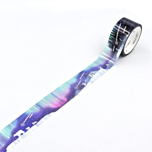ワールドクラフト クリアマスキングテープ KCT20-024 【キラキラクリアテープ20mm】 Starry sky