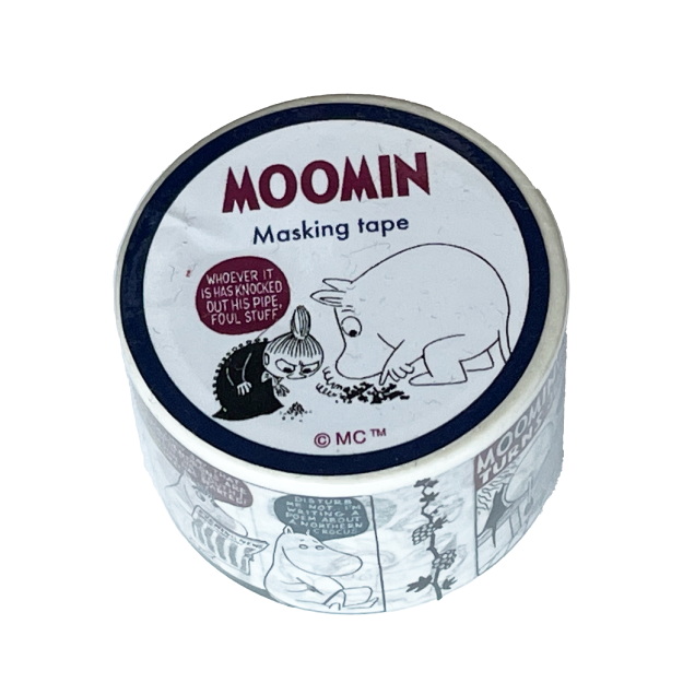学研ステイフル マスキングテープ CM048-65 【MOOMIN】 ホワイトコミック 30mm幅