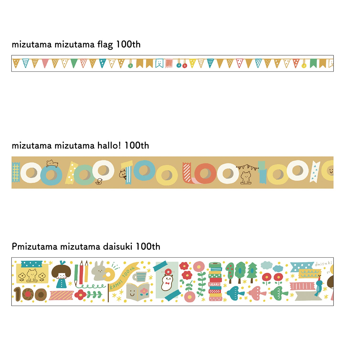 mt マスキングテープ 100周年記念 MTMIZUST1 mizutamaセット