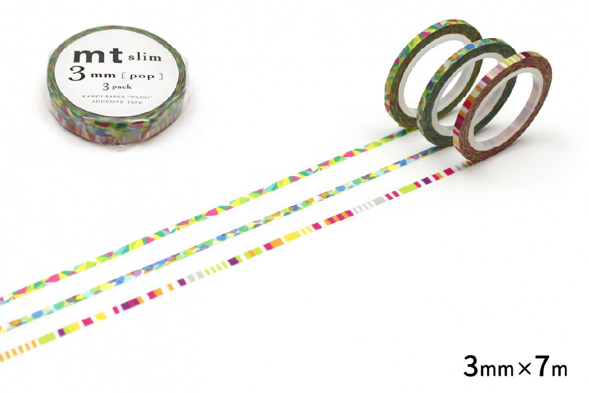 mt マスキングテープ MTSLIMS06R mt slim 3mm ポップ