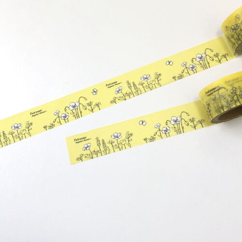 HUTTE PAPER WORKS マスキングテープ PMT-074 Botanical Garden Chamomile 【日本製】
