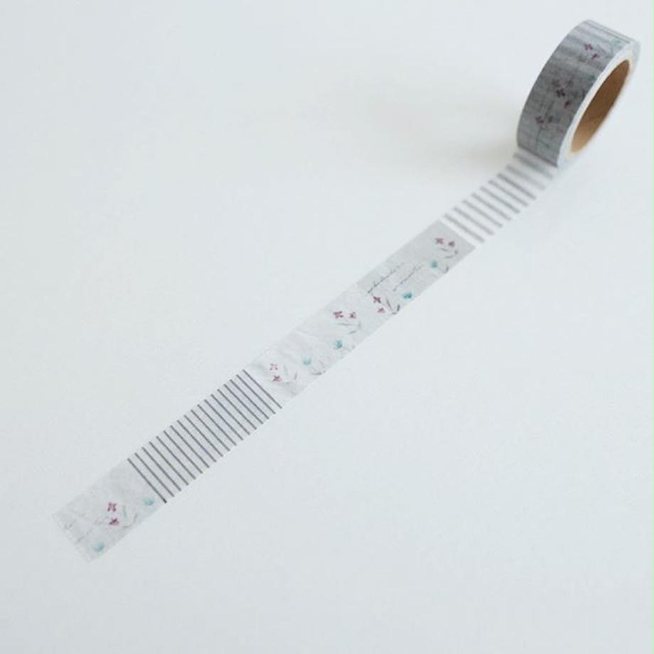 ヨハク マスキングテープ YC-001 CHECK & STRIPE 「冬の贈り物2019」 オクリモノ