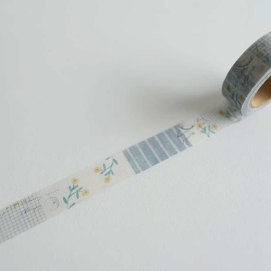 ヨハク マスキングテープ YC-023 CHECK&STRIPE 冬の贈り物 ロンド