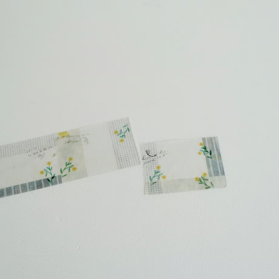 ヨハク トレーシングロール付箋 YC-025 CHECK&STIRIPE冬の贈り物 ロンド