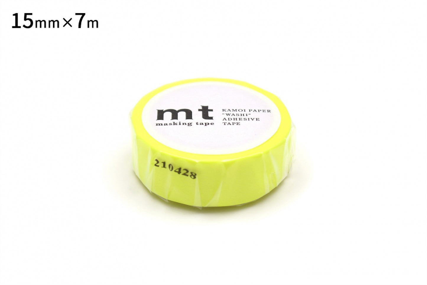 mt マスキングテープ MT01P228R mt 1P ショッキングイエロー|マスキングテープ 無地 イエロー 鮮やか