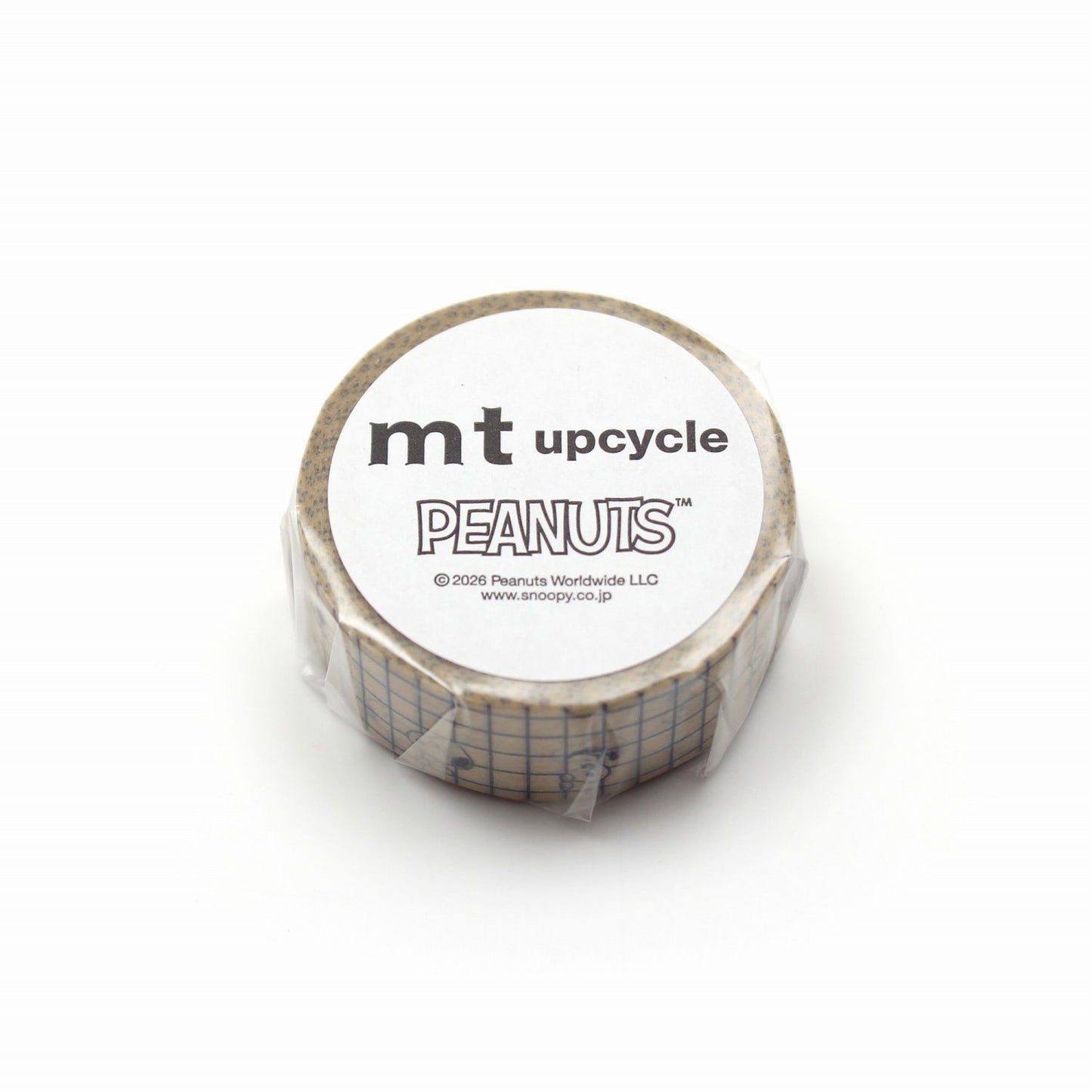 mt マスキングテープ MTPNUT15 mt upcycle Peanuts スヌーピーとチェック|スヌーピー グリッド 懐かしい かわいい 手帳