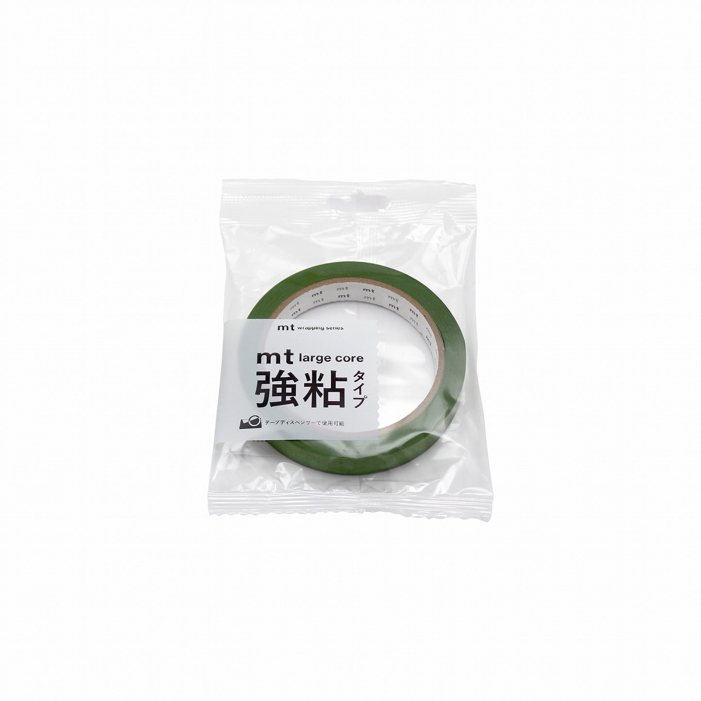 mt マスキングテープ MT01L062 mt large core 和紙 オリーブグリーン 強粘着|マスキングテープ 無地 くすみカラー 和紙