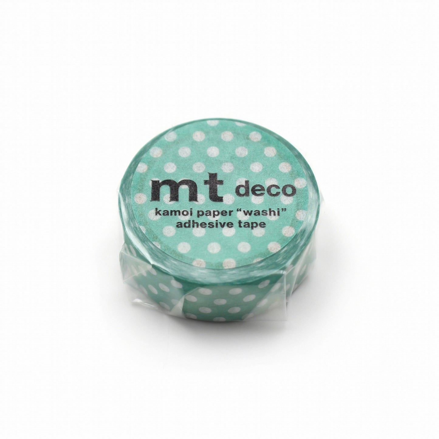 mt マスキングテープ MT01D590 mt 1P ドット・エメラルドグリーン|ドット 水玉 エメラルドグリーン 手帳デコ かわいい
