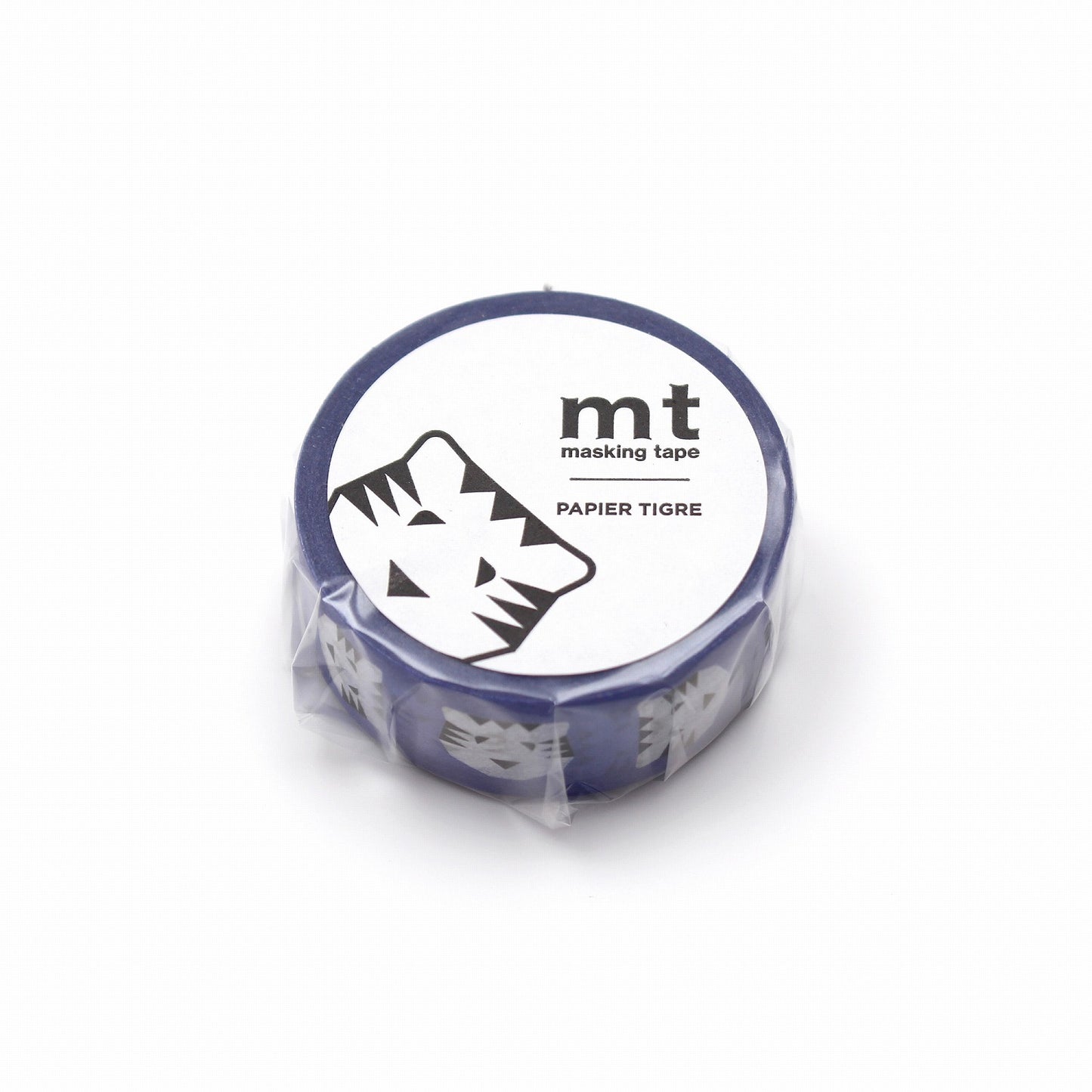 mt マスキングテープ MTPAPI11 mt パピエ ティグル TIGRE blue|トラ 動物柄 ブルー かわいい 手帳
