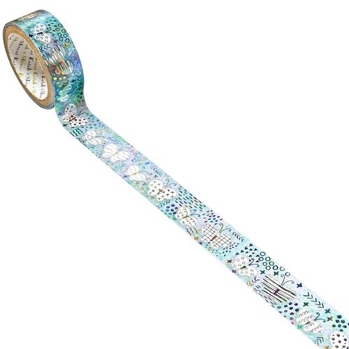 シール堂 きらぴかマスキングテープ ks-dt-10191「虹」 蝶々虹