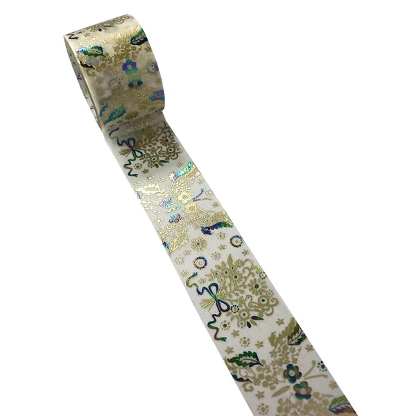 シール堂 きらぴかマスキングテープ ks-dt-40003 Flower and Butterfly