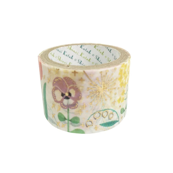 シール堂 きらぴかマスキングテープ ks-dt-50007 Spring Flower