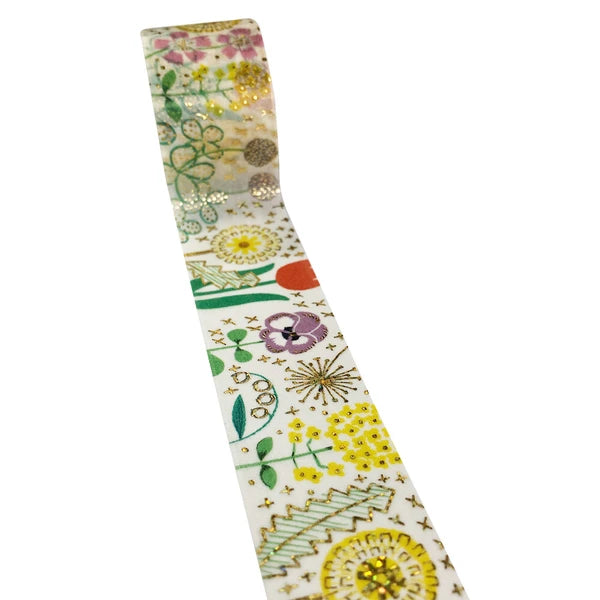 シール堂 きらぴかマスキングテープ ks-dt-50007 Spring Flower