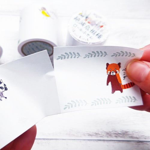 シール堂 ロールふせん ks-rf-10026 絶滅危惧種 陸の絶滅危惧種