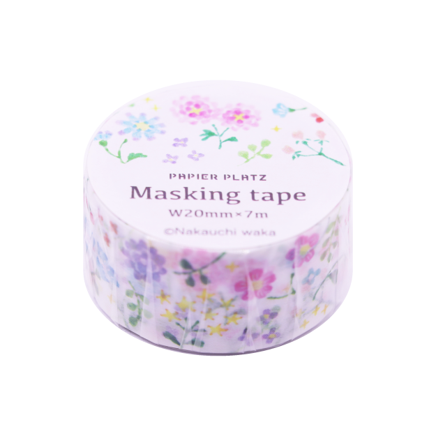 Papier Platz マスキングテープ 52-009 なかうちわか フロール