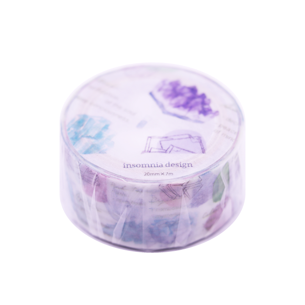 ROUNDTOP マスキングテープ ID-MK-016 insomnia design 鉱物ノート