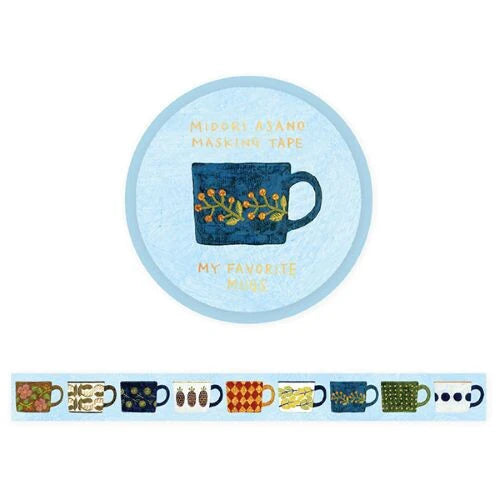 cozycaproducts 箔押しマスキングテープ 21-029 浅野みどり MY FAVORITE MUGS