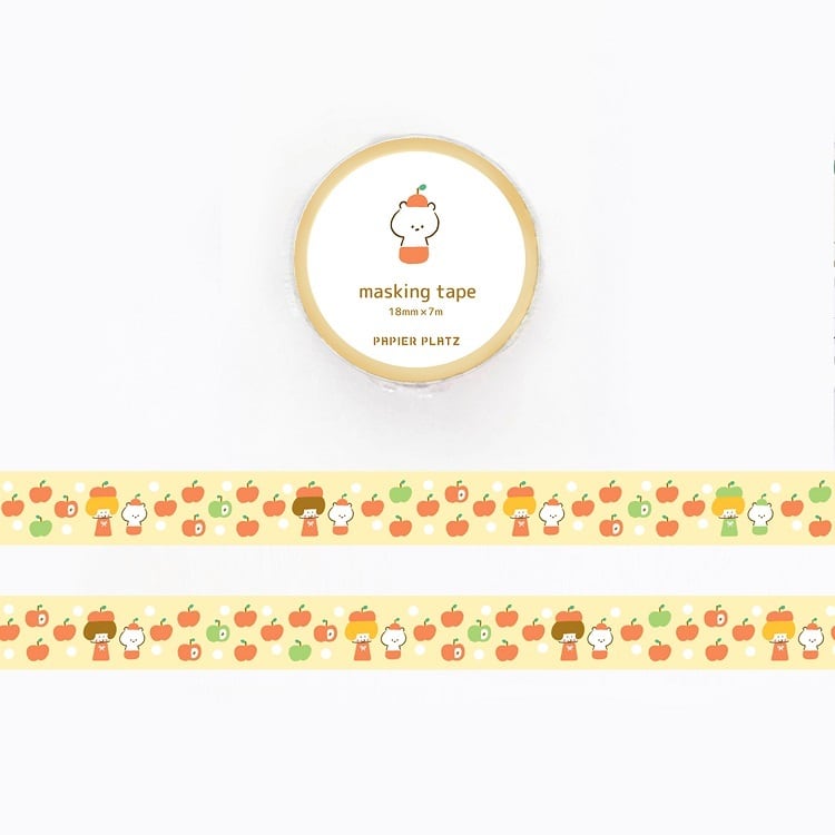 Papier Platz マスキングテープ 35-689 【mizutama】 リンゴ２
