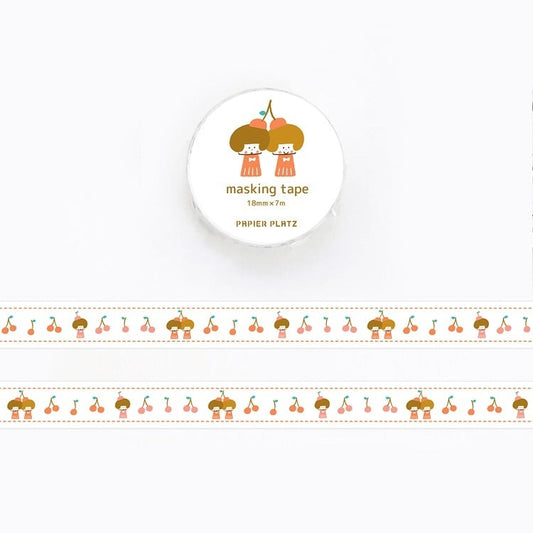 Papier Platz マスキングテープ 35-691 【mizutama】 サクランボ２