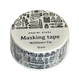 【Papier Platz】デザイナーズマスキングテープ eric（エリック）　37-649  Stationery