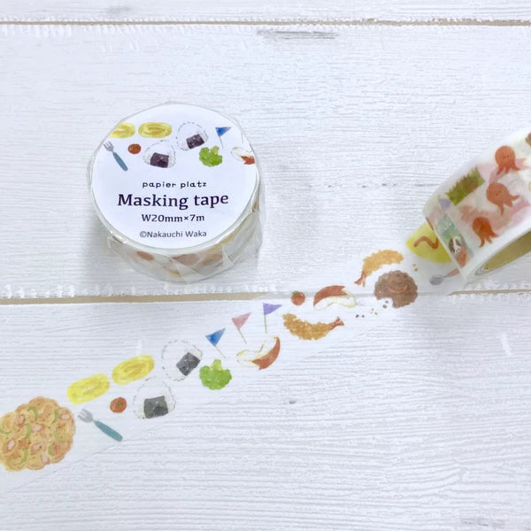 Papier Platz マスキングテープ 37-680 なかうちわか お弁当