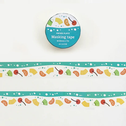 Papier Platz マスキングテープ 52-013 乙女印刷 フルーツポンチ