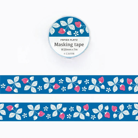 Papier Platz マスキングテープ 52-043 乙女印刷 苺