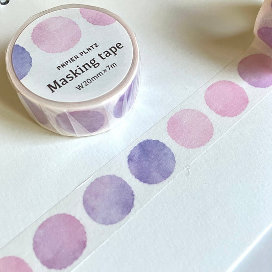 Papier Platz マスキングテープ 52-066 round pink