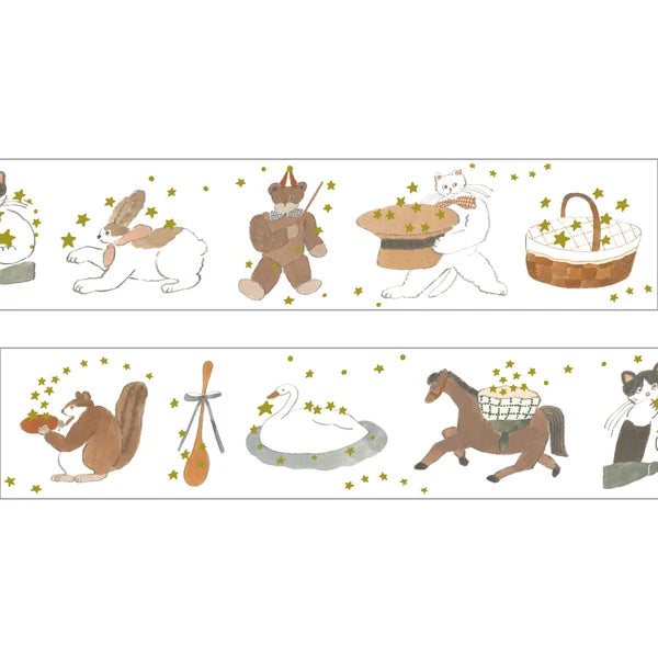 Papier Platz マスキングテープ 52-069 トビマツショウイチロウ 星屑あつめ