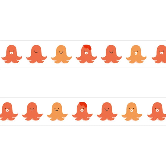 Papier Platz マスキングテープ 72-003 おかわりますて タコさんウインナー