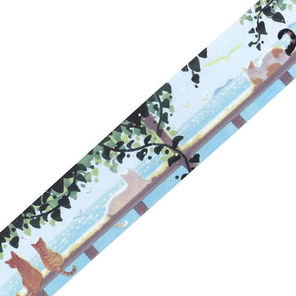 BGMクリアテープ BM-CLN011 夏限定・パーゴラの下の猫